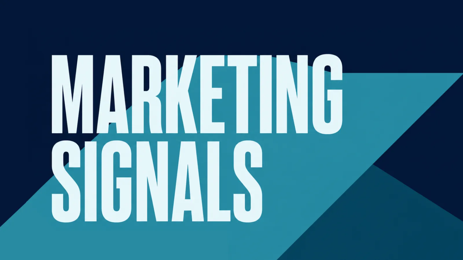 Marketing Signals